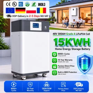 Solar 15kWh 16kWh Lithium Battery 51.2V 300Ah 314Ah for Home Solar Energy Storage