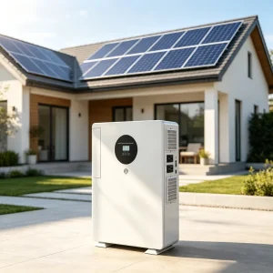 Solar Battery 10.24kWh 51.2V 200Ah Home Wall Mounted All in One Battery Inverter System 6.2kW Pure Sine Wave Hybrid Grid CAN