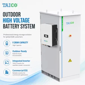 Solar Battery BESS Storage LiFePO4 Solid State Inverter System 100KWh 112KWh Grid Hybrid Industrial Commercial Energy Storage