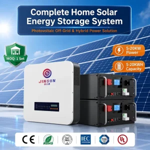 Solar Battery Lithium 5kWh 10kWh 20kWh 30kWh 51.2V 200AH 314Ah Home Energy Storage System Hybrid Solar Inverter Complete Set