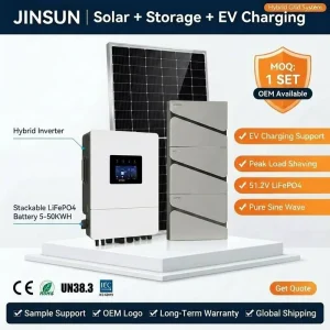 Solar Battery Lithium Ion Batteries Pack 51.2V 300Ah 10kWh 20KW 40KW 50KW EV Charging Support Home Battery Storage CE
