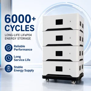Solar Battery Stackable 15Kwh 20Kwh 51.2V 200Ah with Plug and Play Modules for Easy Installation Whole House Backup Power