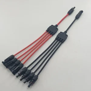 Solar Cable Parallel Connector 4 to 1 Y Branch PV Connector for Solar System PV Cable Adapter Cable 12 AWG 4mm2 PV Wire