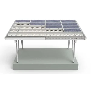Solar Carport Customized Adjustable Aluminium Mounting Brackets with Anodized High Strength PV System for Parking Lot