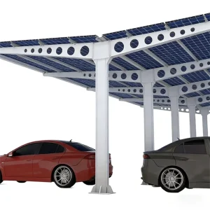 Solar Carport Mounting Brackets Steel Structure Aluminium Panel Solar Carport Frame Solar Carport System