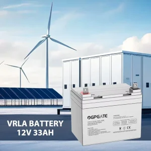 Solar Cell 12V 33Ah UPS Deep Cycle Colloidal Lead Acid Battery for Emergency Power Equipment