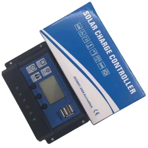 Solar Charge Controller 12v to 220v Controller With Double 5v Controller Lithium Battery 10a 50a