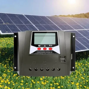 Solar Charge Controller 60A PWM 12V/24V/36V/48V Lead-Acid Battery 1440W Max PV Power LCD ROHS Certified