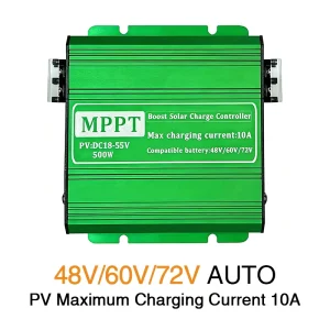 Solar Charge Controller MPPT Boost 48V 60V 72V Auto 10A