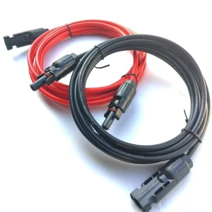 Solar Connector Cable 6mm Red Black Pv Extension 1m 2m 5m 10m Connect