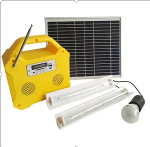 Solar DC 3W 10W 20W 30W Charger Outdoor System Kit Rechargeable Home Mini With LED Solar Lighting System