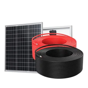 Solar DC Connector Cable 4.0mm XLPO Insulation Tinned Copper Conductor IP66 Rated 25+ Years Service Life