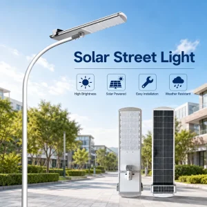 Solar DC LED Street Light IP66 CCC CE RoHS Certified LiFePO4 Battery Aluminum Outdoor 13000 Lumens 200W Road