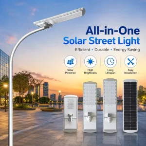 Solar DC LED Street Light IP66 CCC CE RoHS Certified LiFePO4 Battery Aluminum Outdoor Road 13000 Lumens