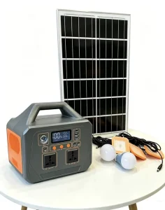 Solar Electric Power Generator 300W 192WH Portable LiFePO4 Power Station with LCD Screen