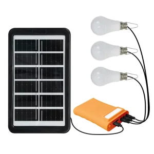 Solar Emergency Camping Lamp with IP65 Rating Rechargeable Battery for Garden & Road Use USB Charging Bulb