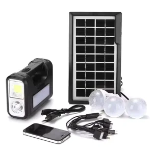 Solar Emergency Light Home Power Panel Torch Small Solar System Kit Camping Lantern Power Bank for Mobile Phone