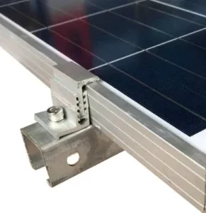 Solar End Clamp Aluminum 6005 T5 Anodized for 30mm Panel or Customized Corrosion Resistant with 10 Year Warranty CE Certified
