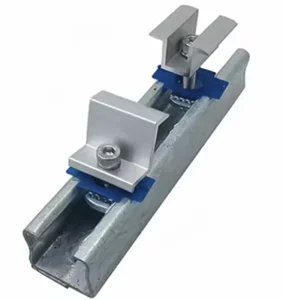 Solar End Clamp Solar Panel Fixing Clamps for Steel Rail