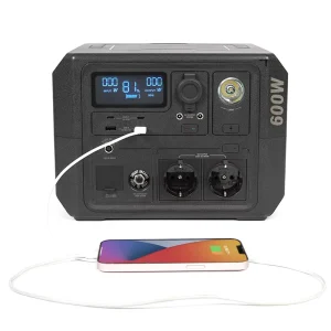 Solar Energy Generator Power Station 600W Portable Power Station for Home Outdoor Use