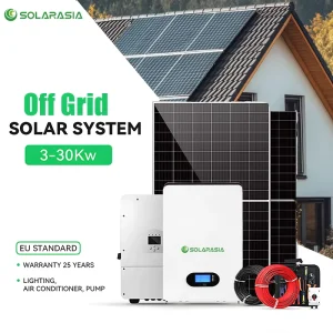 Solar Energy Hybrid on OFF Grid System Full Kit 30kw Solar Energy System Storage Complete for Residential Use