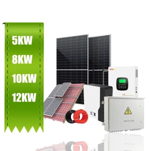 Solar Energy System Complete Kit 5kwh 10kwh LiFePo Lithium Battery 10Kw 20kw 30kw Hybrid Off Grid Solar Panel System for Home