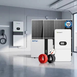 Solar Energy System Inverter 8KW 10KW 16kWh HF LiFePO4 Battery TUV for Solar Panels Home Use