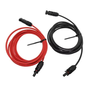 Solar Extension Cable 6mm2 With Connectors Power Cables 1000V 1500V Solar Panel Extension Cable with Copper Conductor
