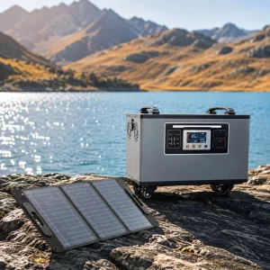 Solar Generator 2000W LiFePO4 Pure Sine Wave Portable Power Station 220V AC USB C Emergency Backup Home Off Grid EU UK AU US