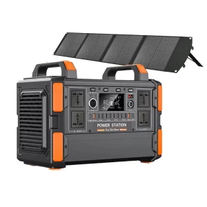 Solar Generator 300W-2500W LiFePO4 Portable Power Station with Solar Panel and Car Charging for Outdoor Camping Pure Sine Wave