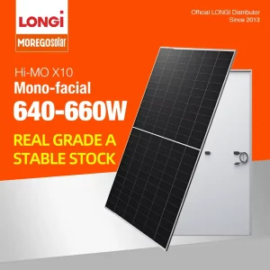 Solar Hi MO 10 HPBC 2.0 Solar Cell Panel 650W 645W 660W 665W Solar Modules PV Modules For Power Plants