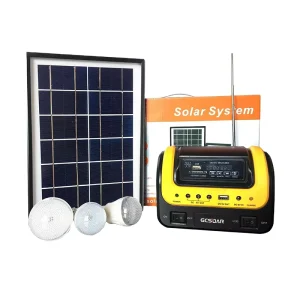 Solar Home Light System Kit With Solar Panel LED Lights Battery and Charger for Off Grid Living