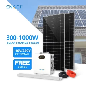 Solar Home Power Energy System 500W 1000W Solar Storage System 1004WH Portable Solar System for Home Use