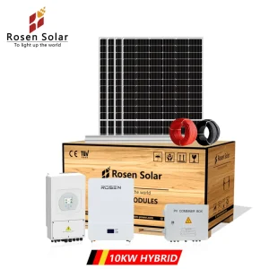 Solar Inverter System 10kw Hybrid Inverter System 48v Lithium Battery 10kw Solar System