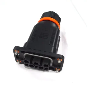 Solar Inverter Waterproof 65A 1000V Male Female 5-Pin AC Cable Connector with Copper Alloy Terminals