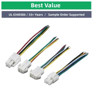 Solar Inverter Wire Harness Pure Copper 26AWG Solder Joint 220V CE Approved for Roller Shutter Door Bend Resistant