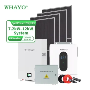 Solar Inverters 7.2kw 10kw 12kw Home Battery ESS Energy Storage System Home Solar Power System Off Grid All in One Energy