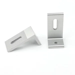 Solar L Shaped Foot Accessories Solar Panel Roof Mounting Bracket System for Rib Type Metal Tin Roof N Railing Component
