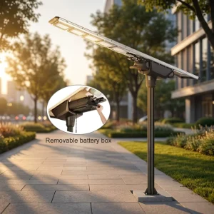 Solar LED Lights Outdoor Waterproof 5050 Chips High Brightness With Removable Battery Box