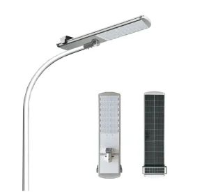 Solar LED Street Light IP66 CCC CE RoHS Certified LiFePO4 Battery Aluminum for Yard Use