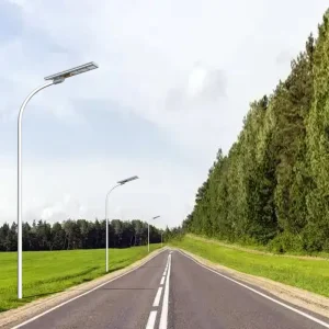Solar LED Street Light IP66 CCC Certified Battery DC Powered Aluminum Garden Use