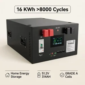 Solar LiFePO4 11KWh/17KWh Lithium Battery 51.2V 280Ah 300Ah Home Solar System Battery Storage Supply Station Stackable Split