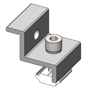 Solar Mid Clamp End Clamp Aluminum Anodized CE ISO Certified for Ground Roof Mounting