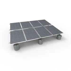 Solar PV Flat Roof Mounting System Rooftop Bracket with Anodized Surface