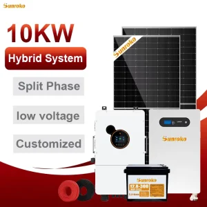 Solar PV Hybrid Home Systems 8000W 8Kw 10Kw 12Kw Complete Photovoltaic Solar Energy System