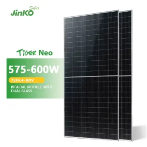 Solar Panel 580W 585W 590W 600W Bifacial Tiger Neo N Type Solar Panel