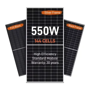 Solar Panel 600W 550W 540W 500W 450W 410W 400W Full Black