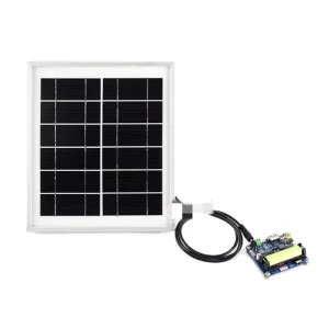 Solar Panel (6V 5W) 156 Monocrystalline Silicon Cell Toughened Glass Anodized Aluminum Alloy