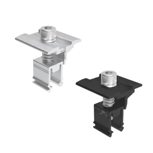 Solar Panel Accessory Clamp Solar End Clamp Black