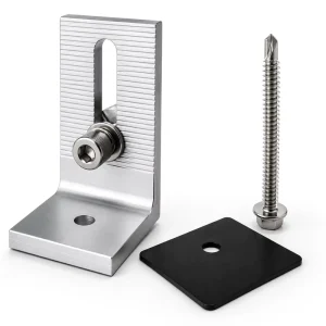 Solar Panel Aluminum Metal Roof Mounting Bracket L Foot